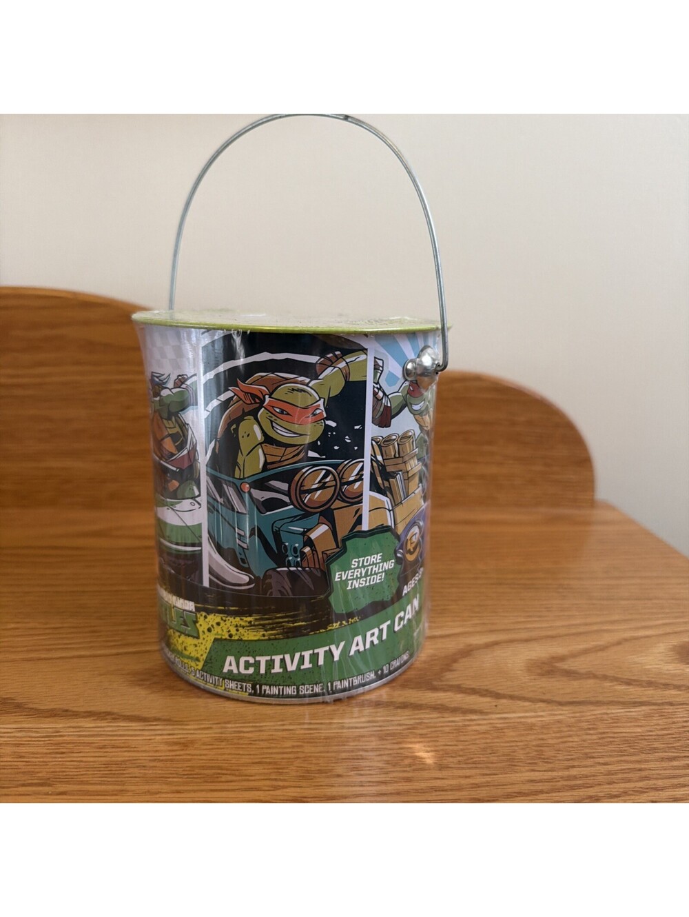 TMNT Teenage Mutant Ninja Turtles Activity Art Can 2016 Tara Toy Sealed Paint...